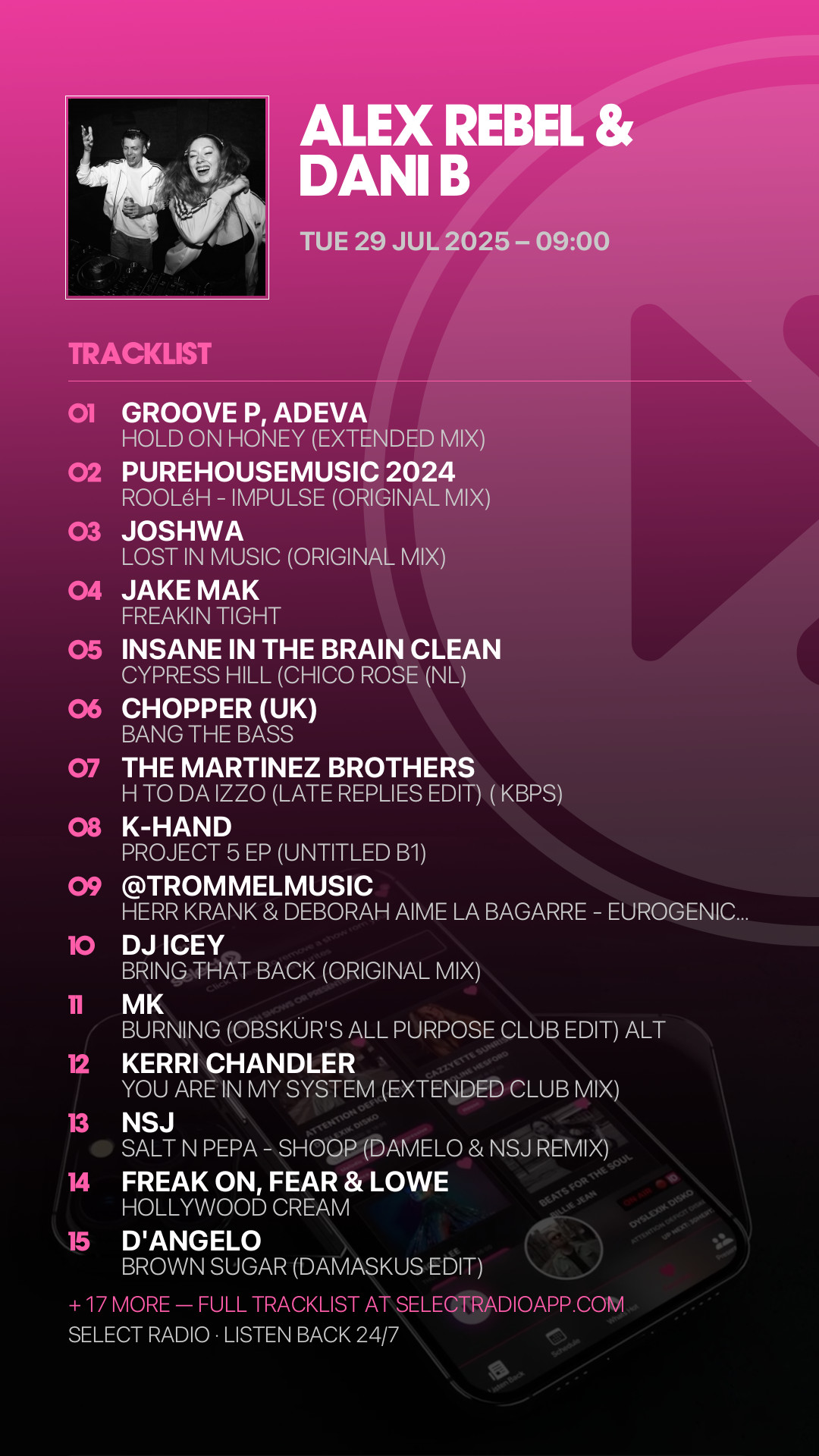Tracklist Story Preview