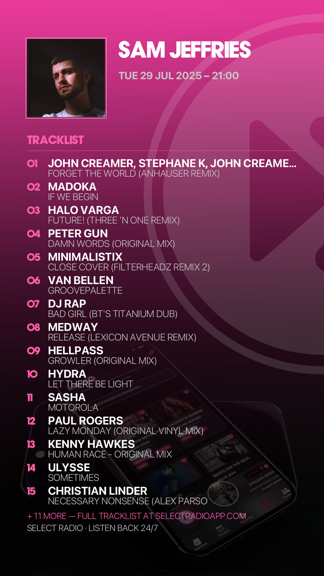 Tracklist Story Preview