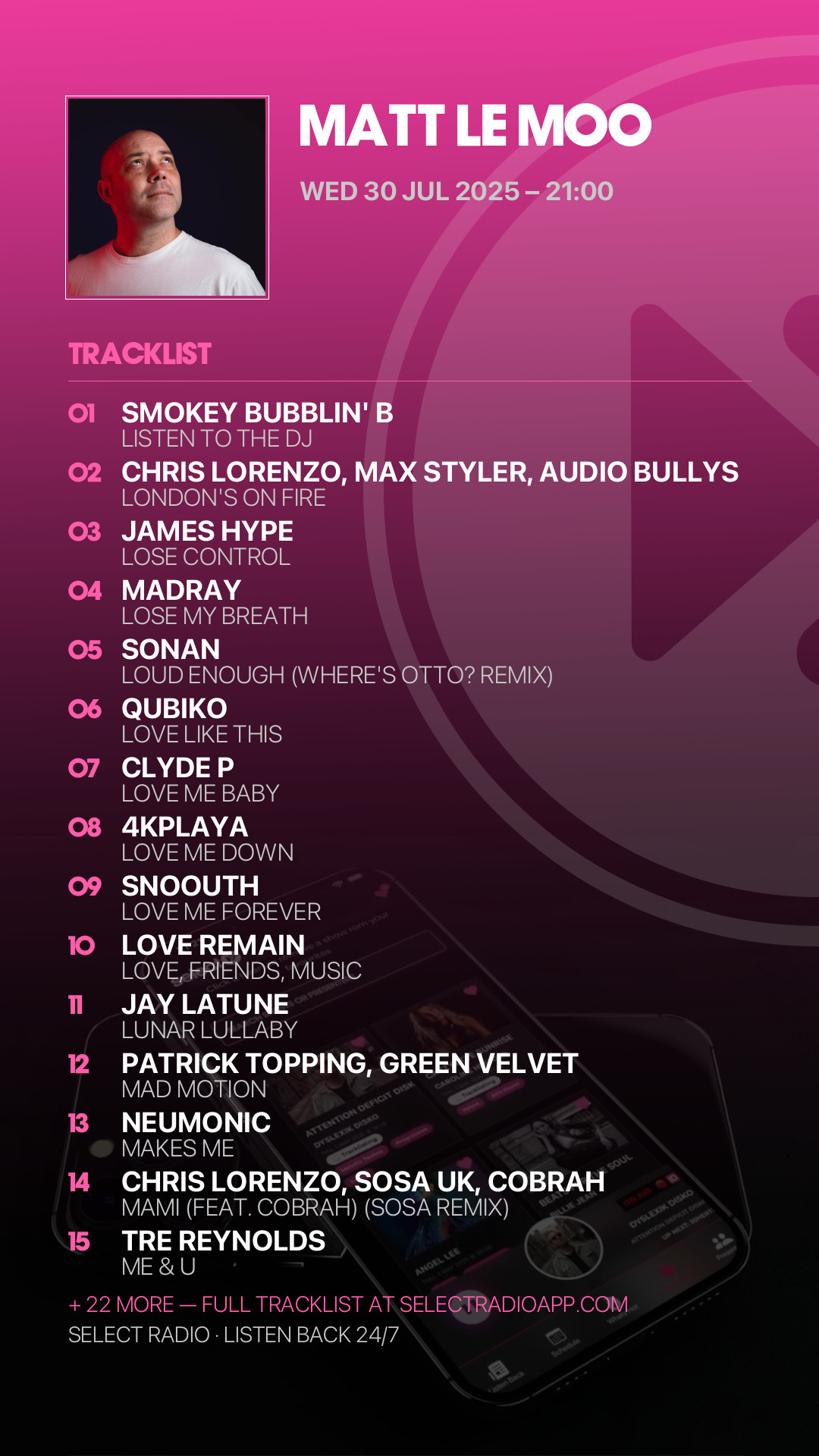Tracklist Story Preview