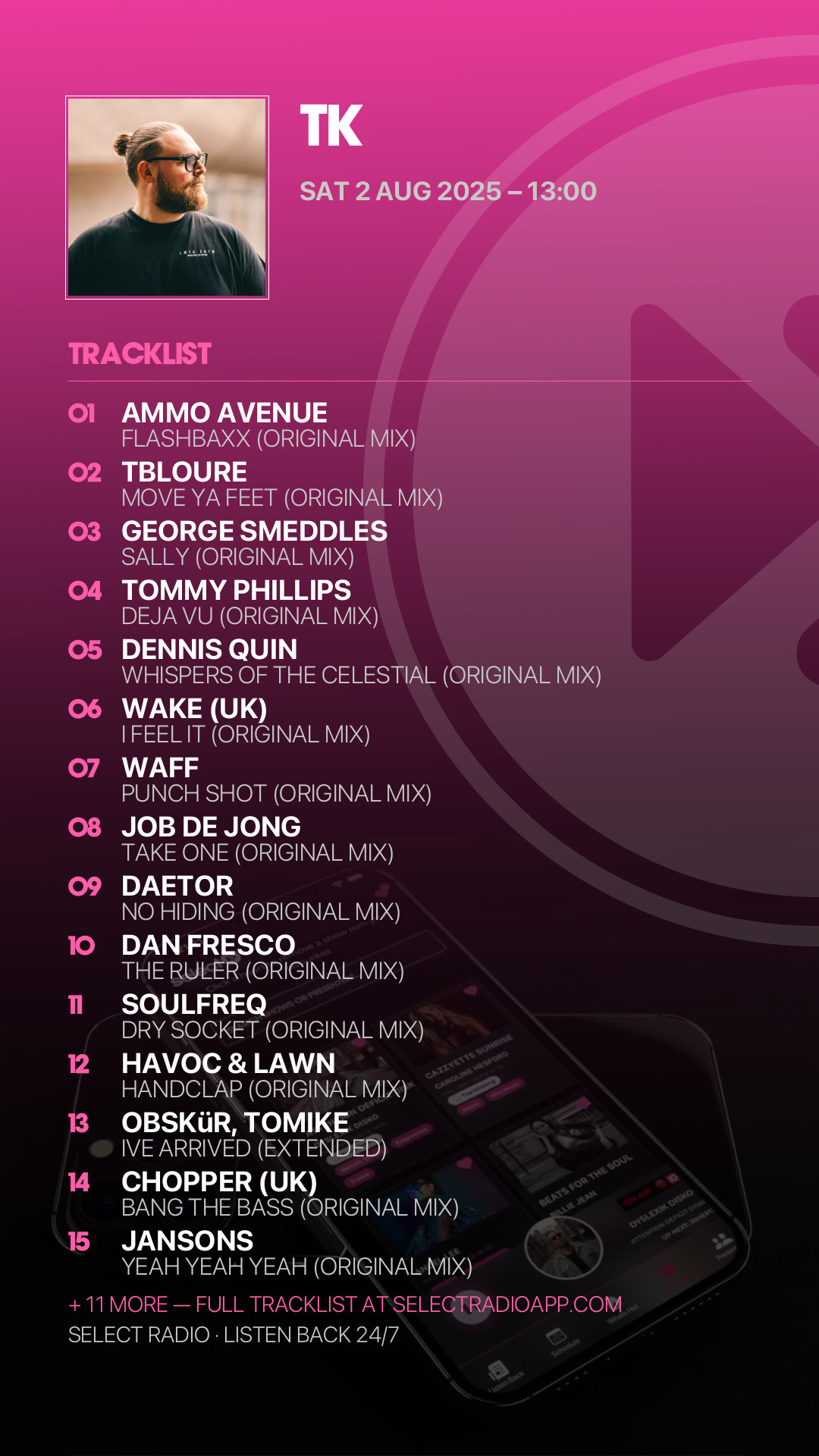Tracklist Story Preview