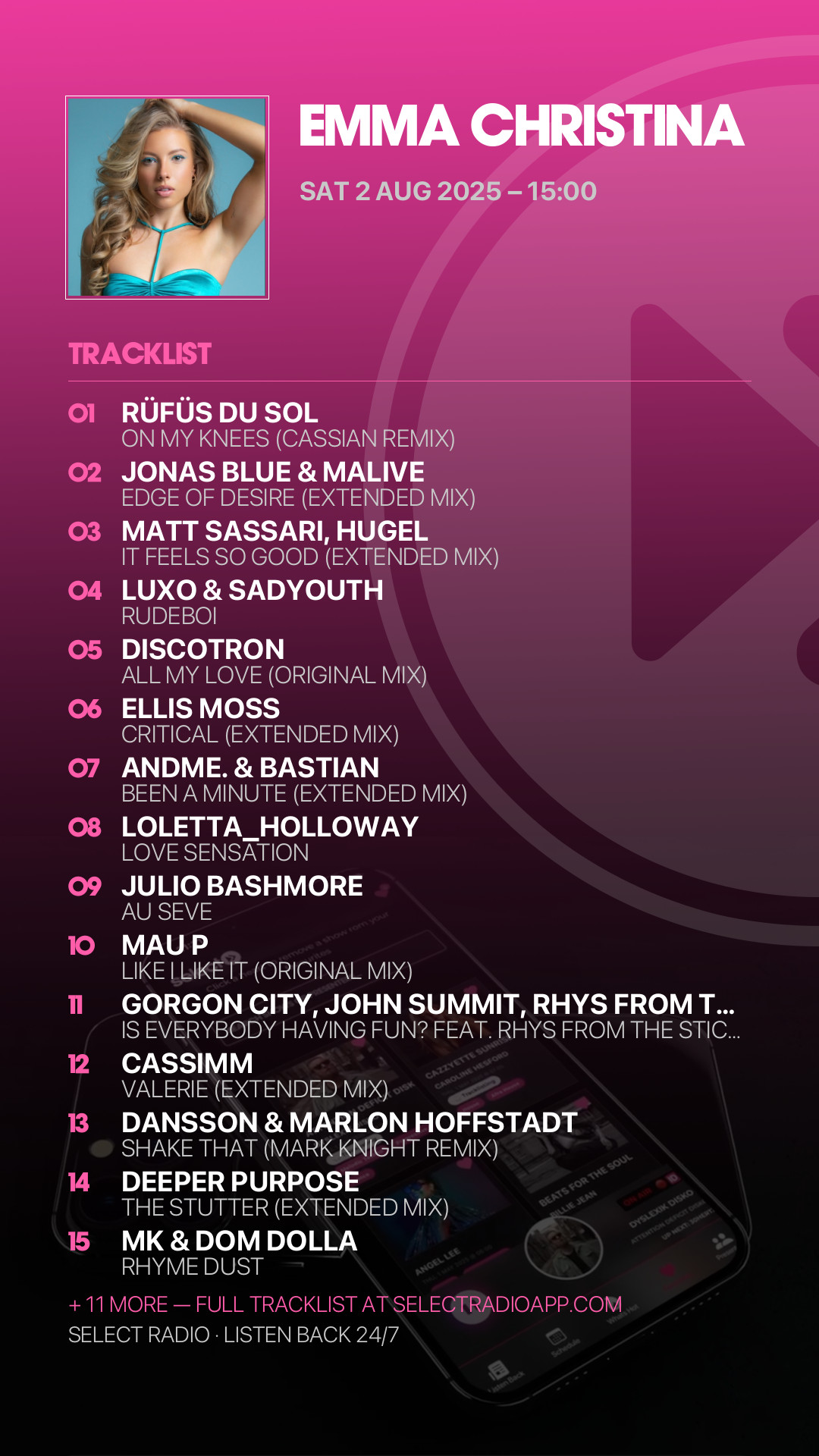 Tracklist Story Preview