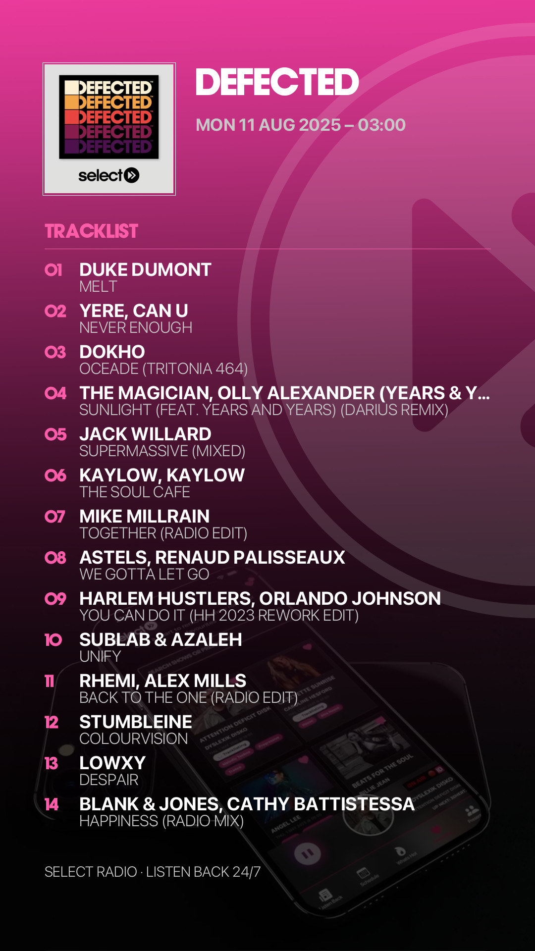 Tracklist Story Preview