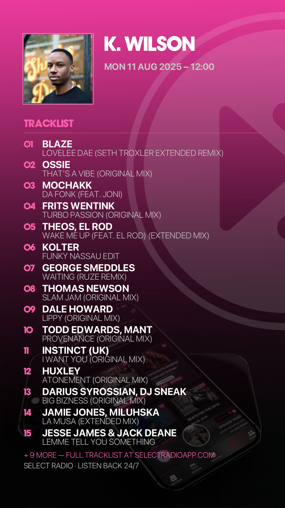 Tracklist Story Preview