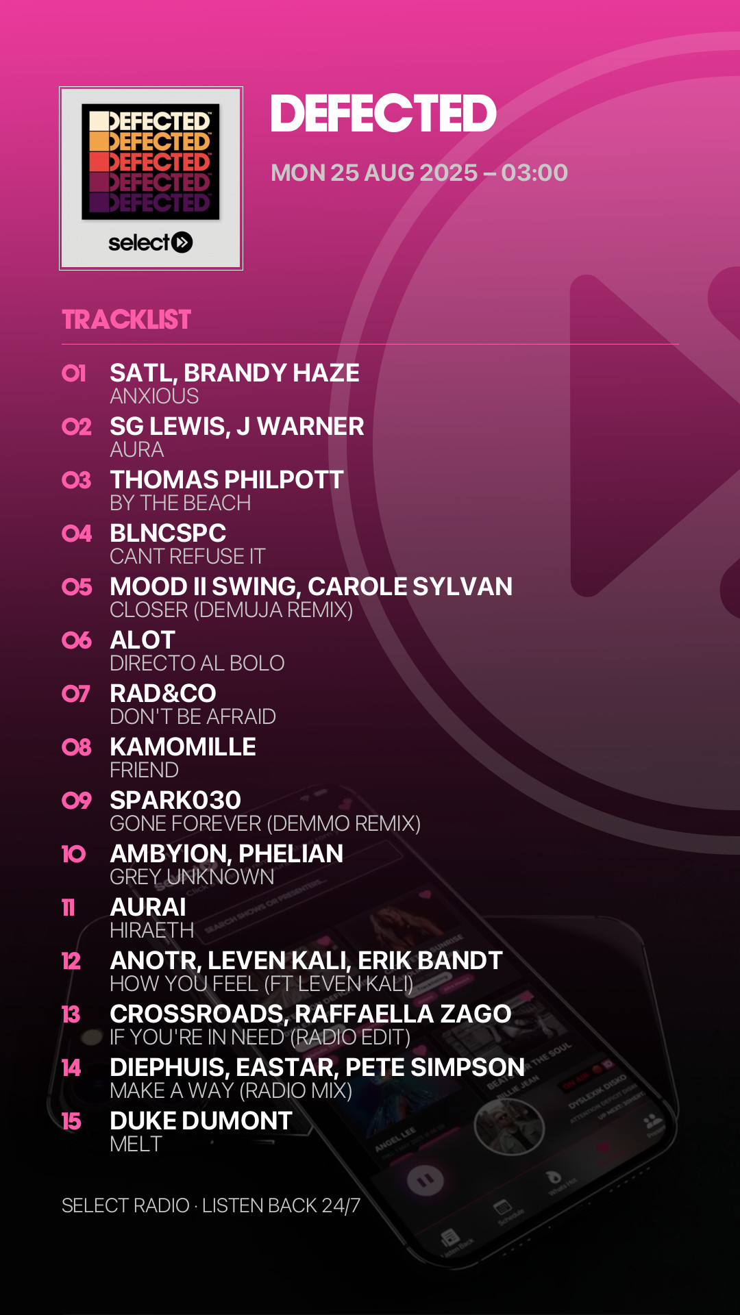 Tracklist Story Preview