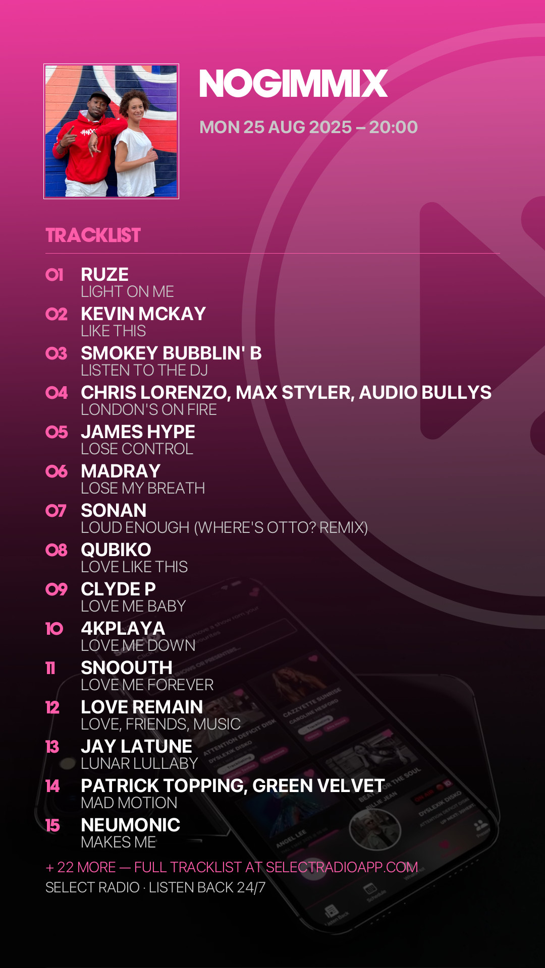 Tracklist Story Preview