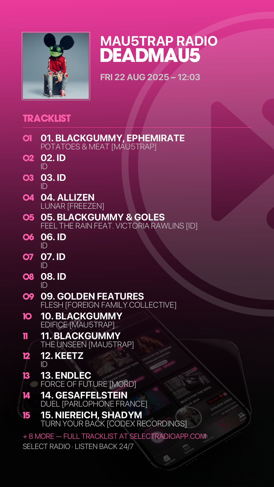 Tracklist Story Preview