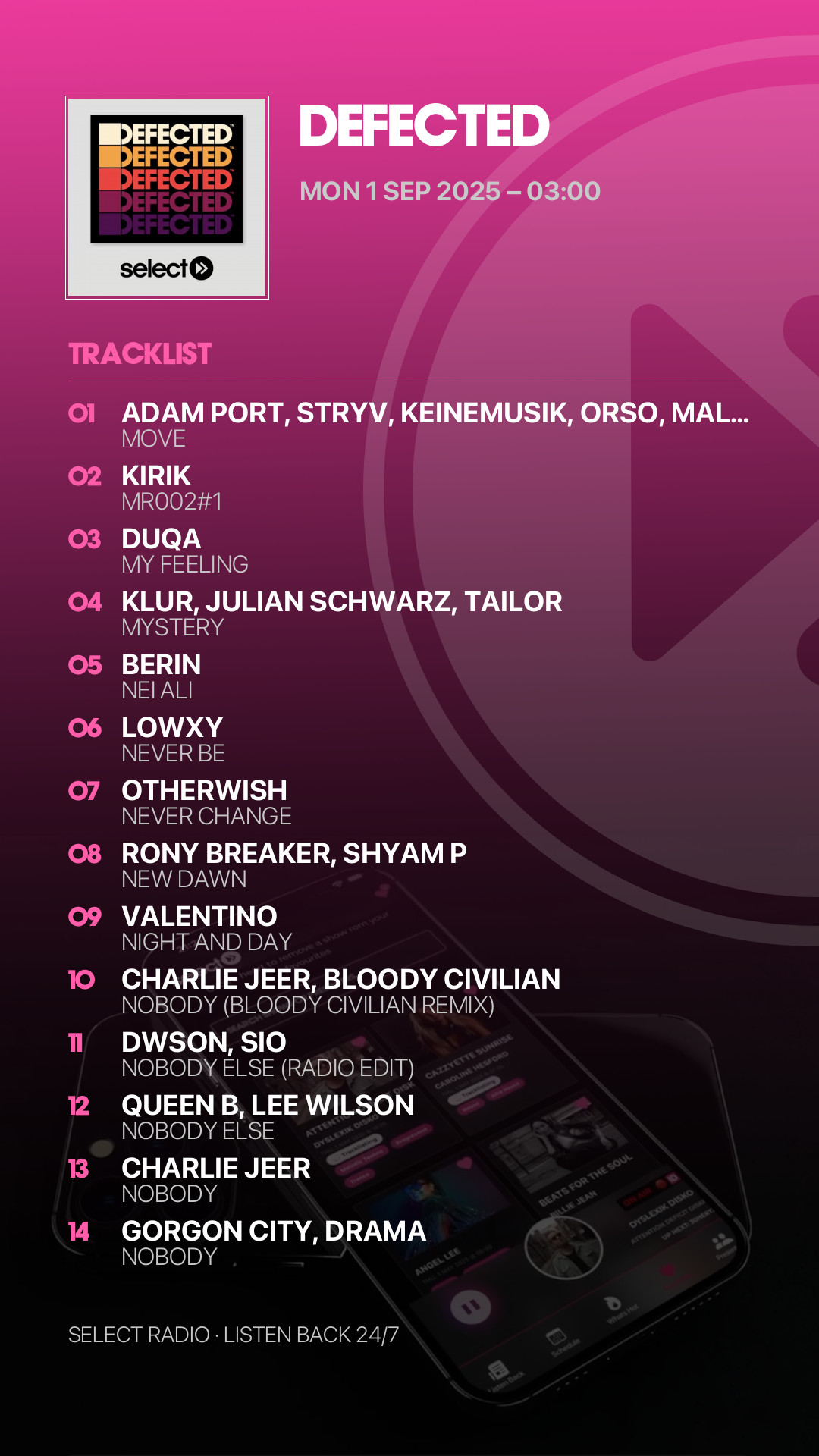 Tracklist Story Preview