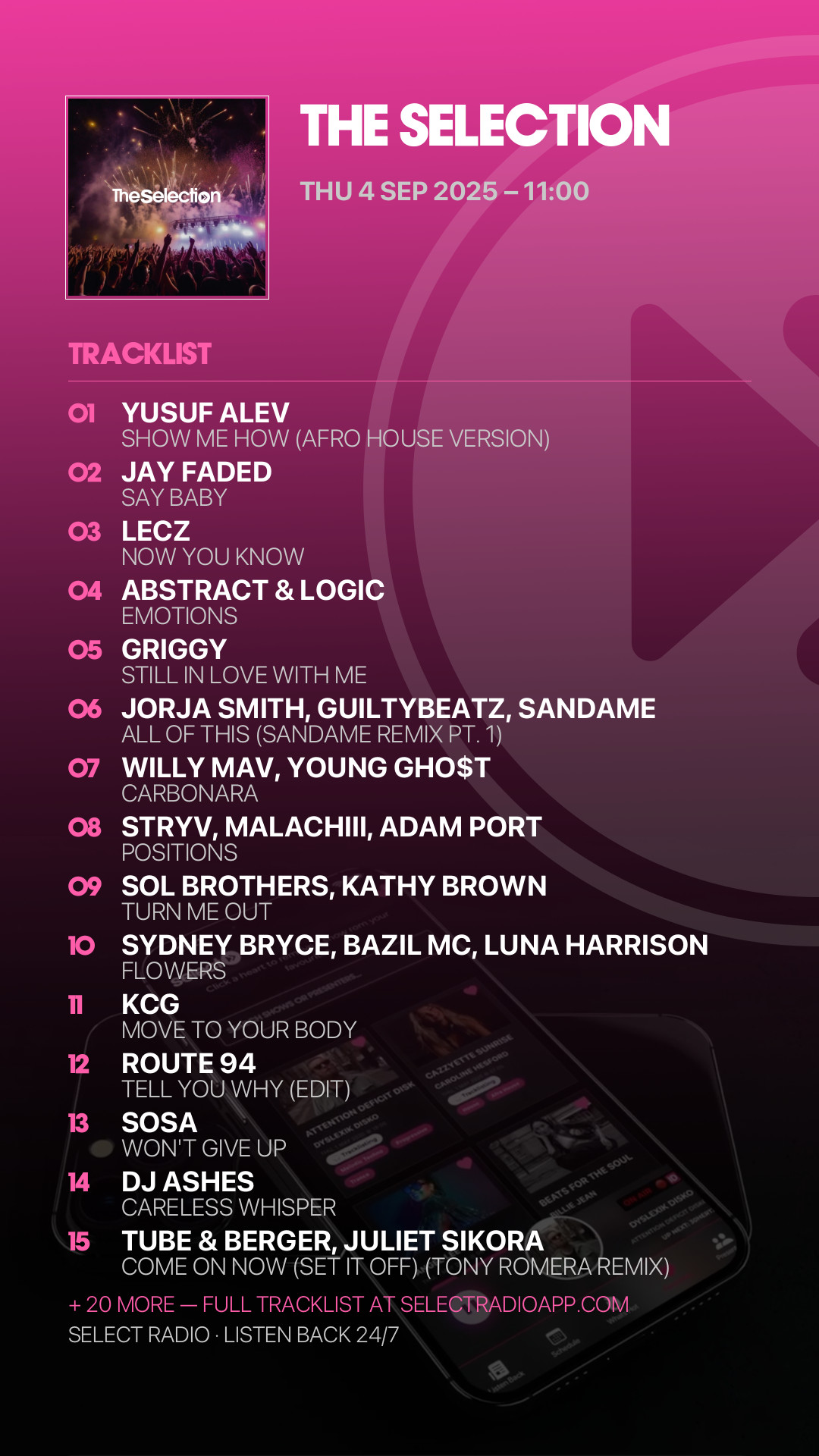 Tracklist Story Preview
