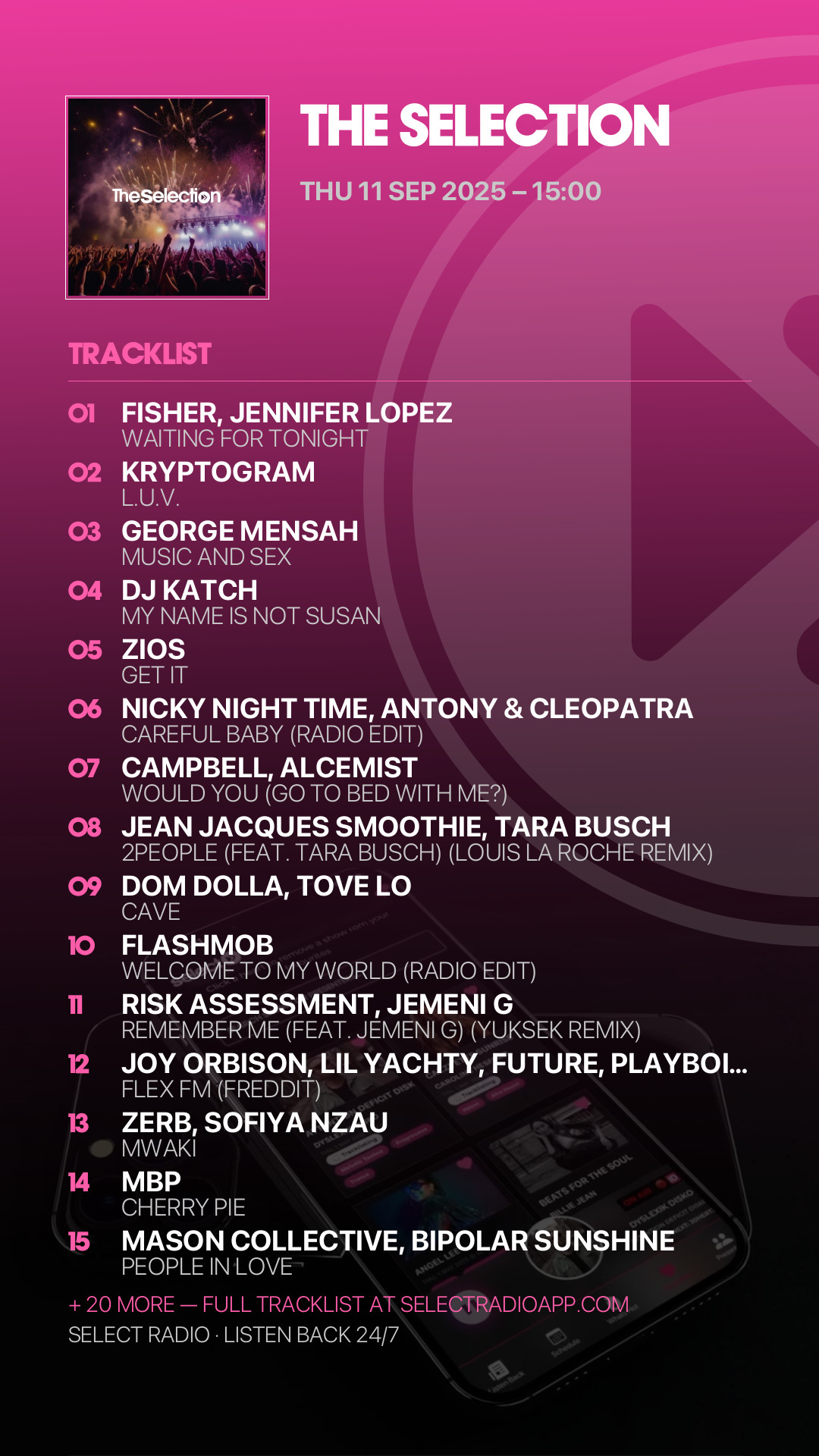 Tracklist Story Preview