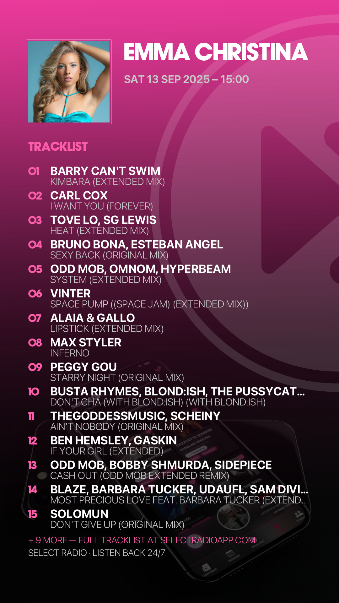 Tracklist Story Preview