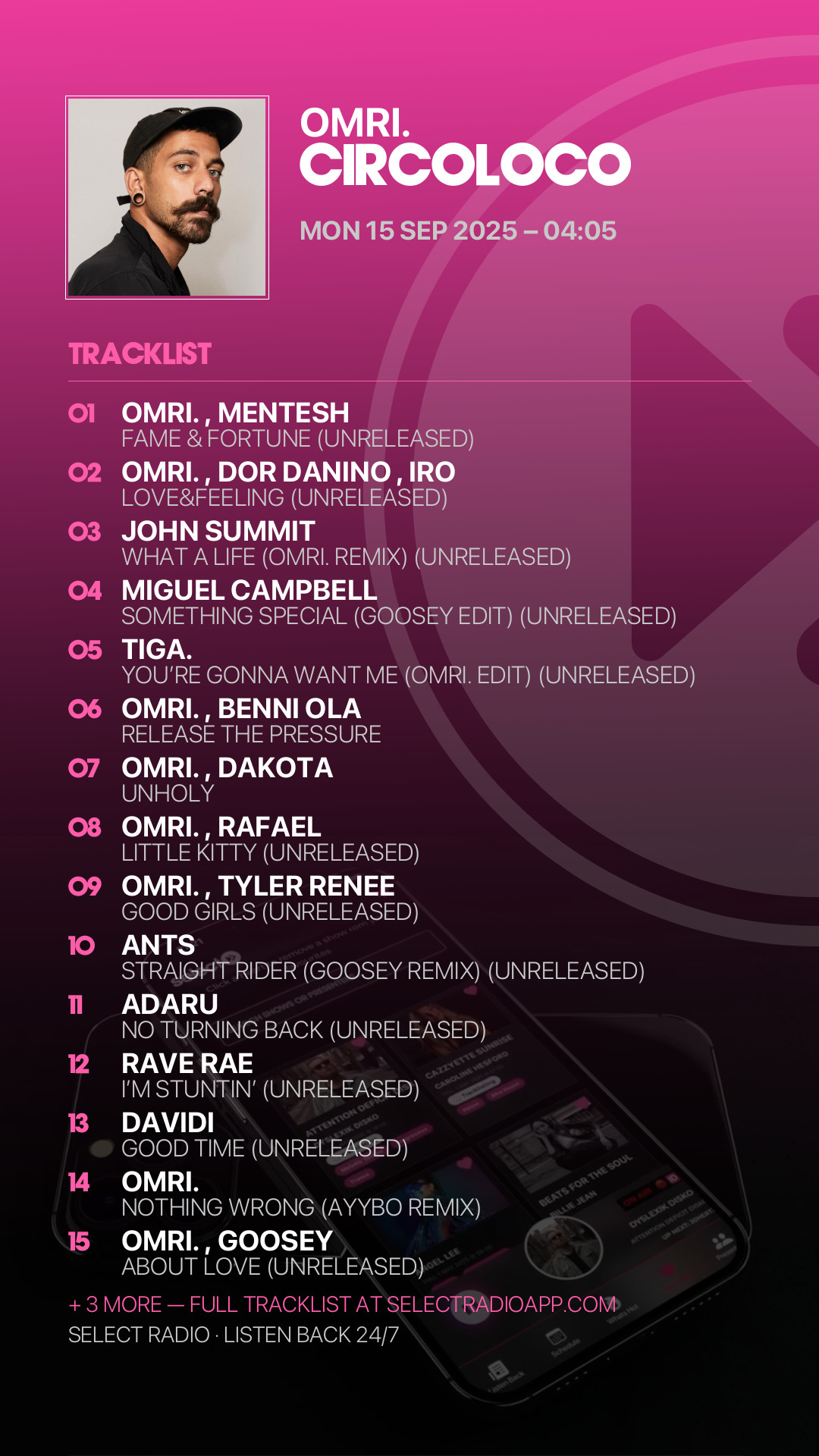 Tracklist Story Preview