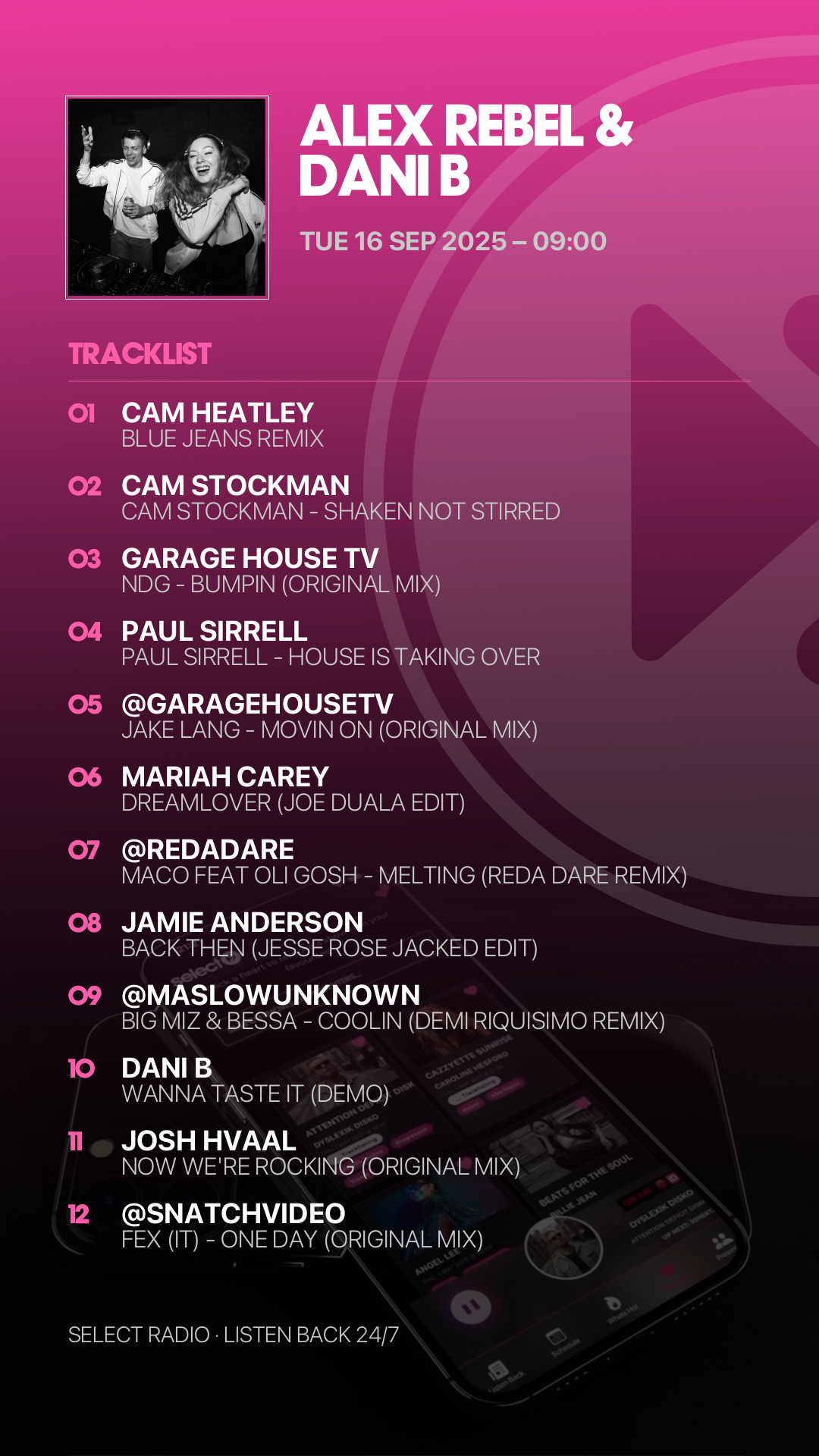 Tracklist Story Preview