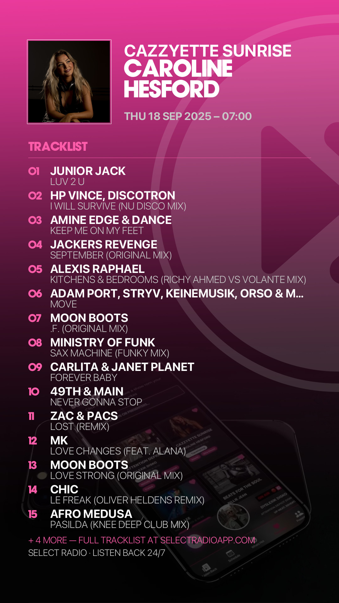 Tracklist Story Preview