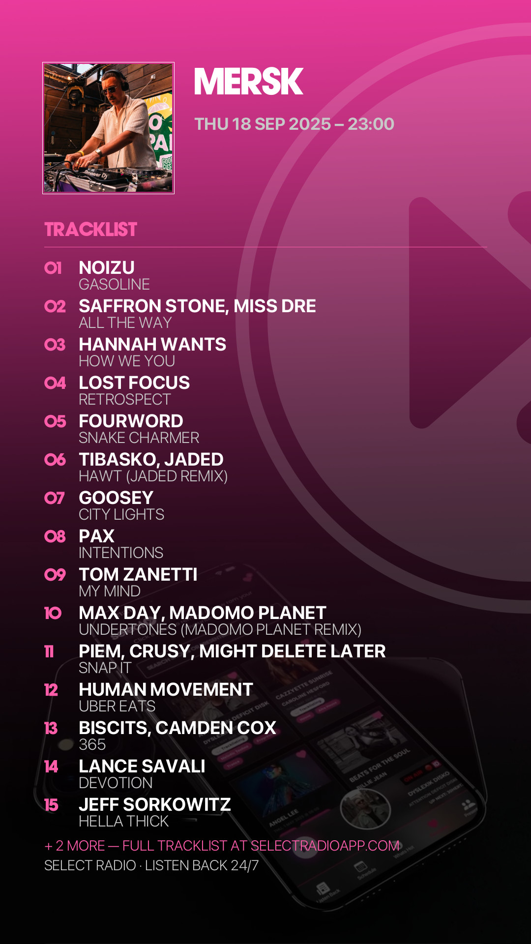 Tracklist Story Preview