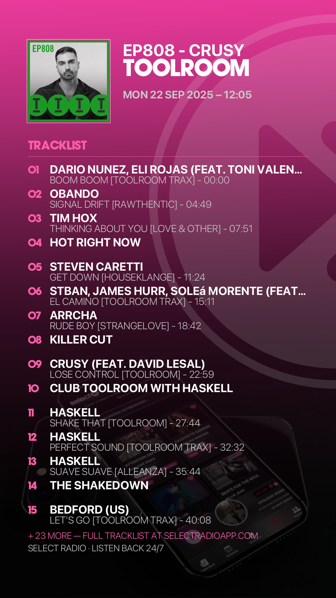 Tracklist Story Preview