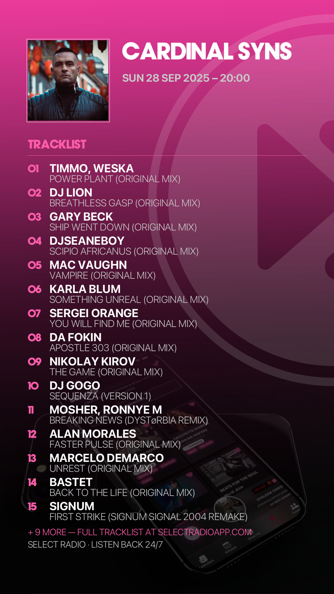 Tracklist Story Preview