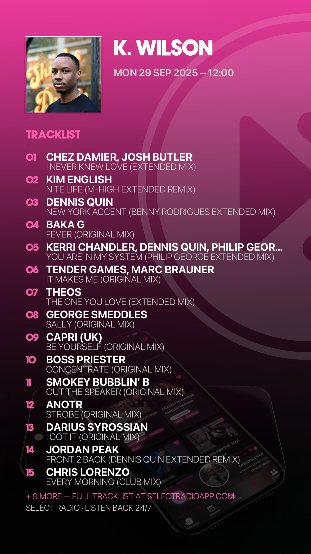 Tracklist Story Preview