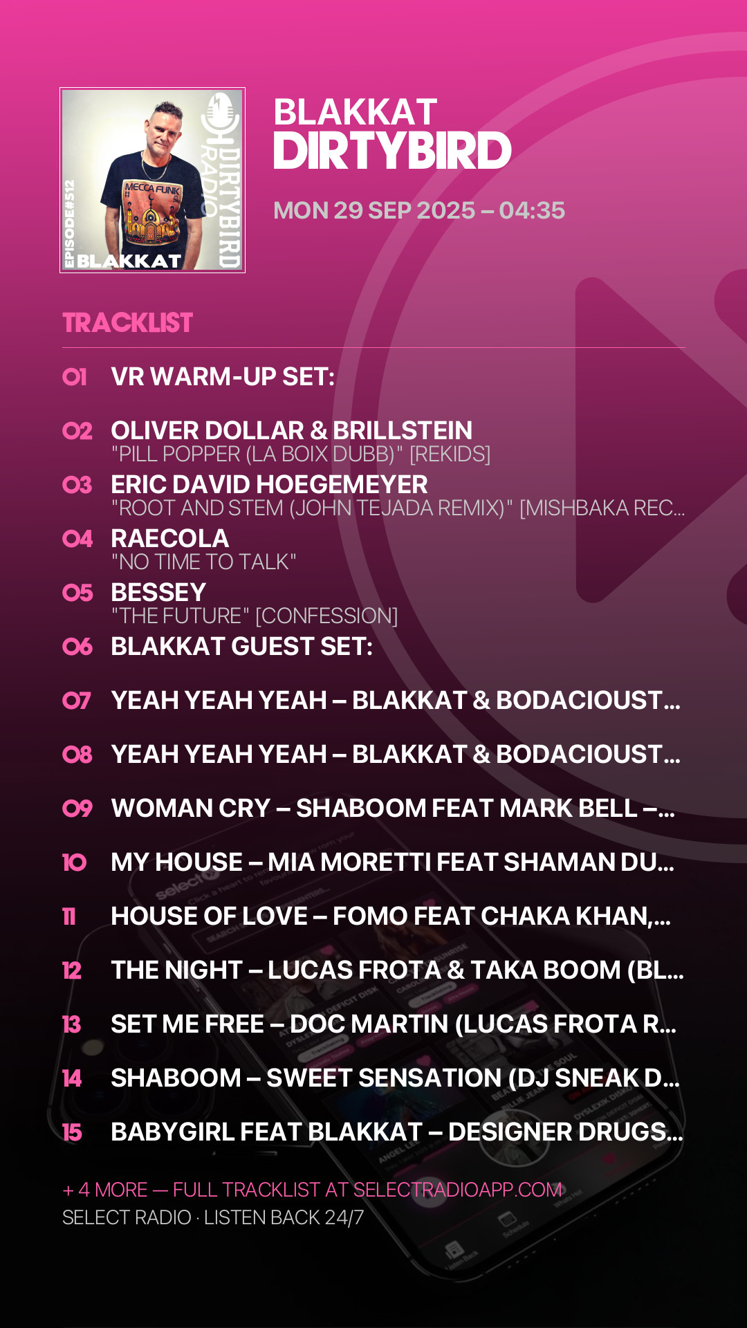 Tracklist Story Preview