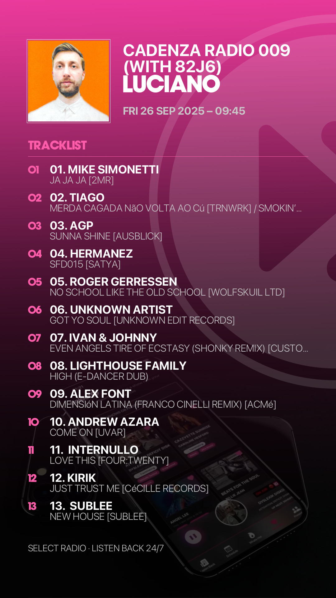 Tracklist Story Preview