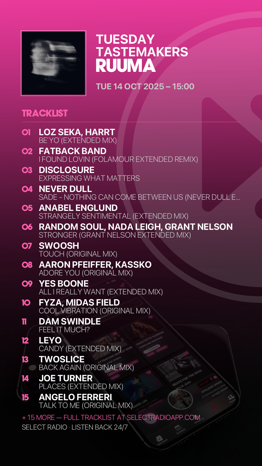 Tracklist Story Preview