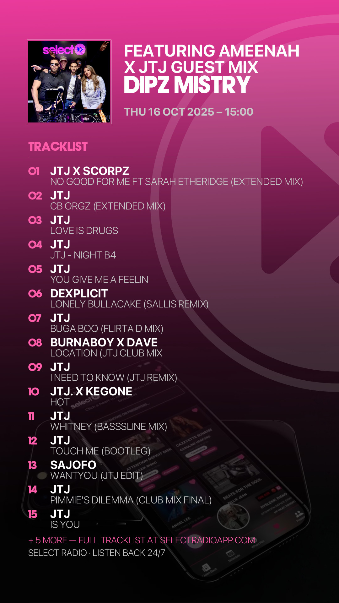 Tracklist Story Preview