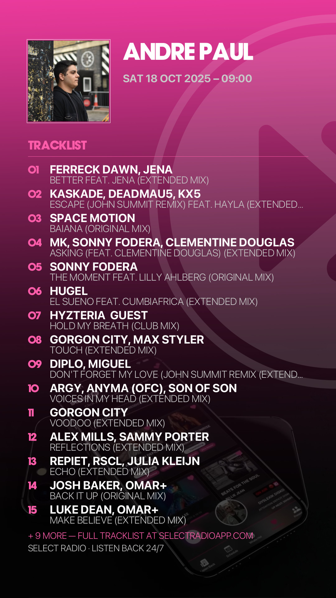 Tracklist Story Preview