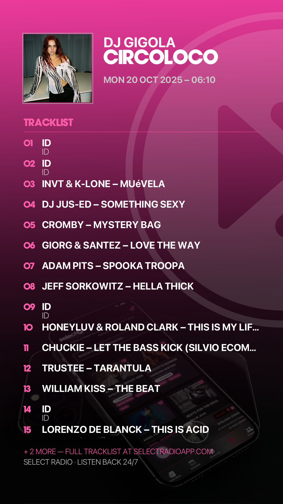 Tracklist Story Preview