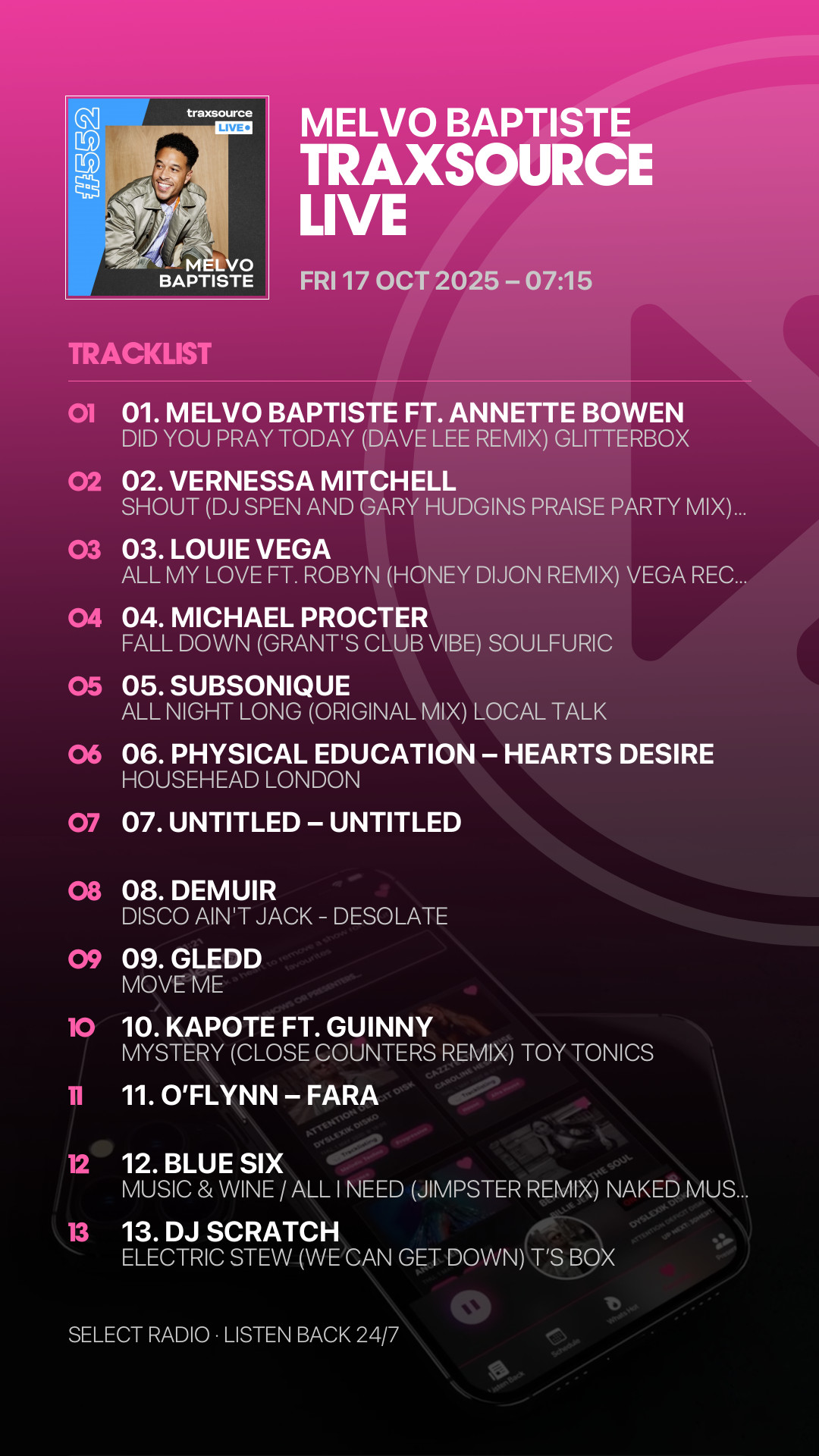 Tracklist Story Preview
