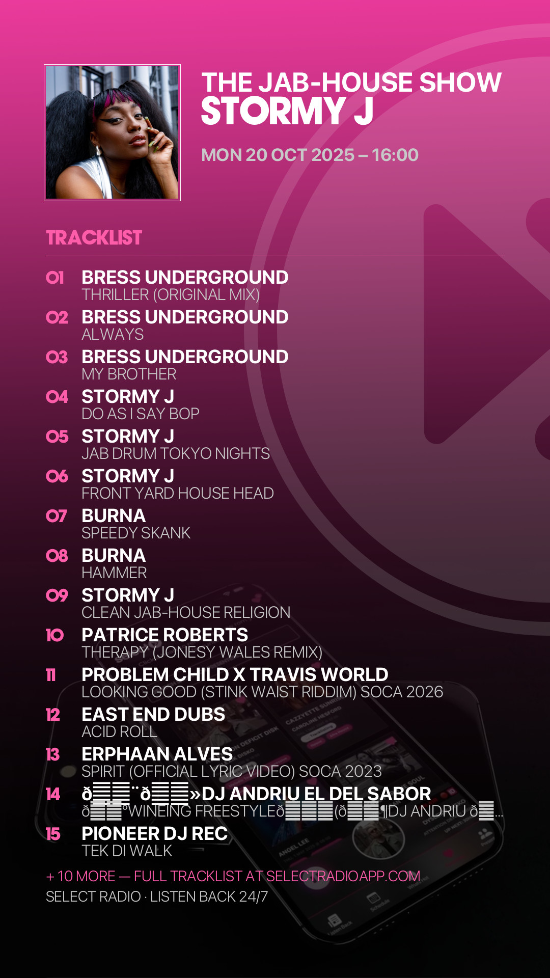 Tracklist Story Preview
