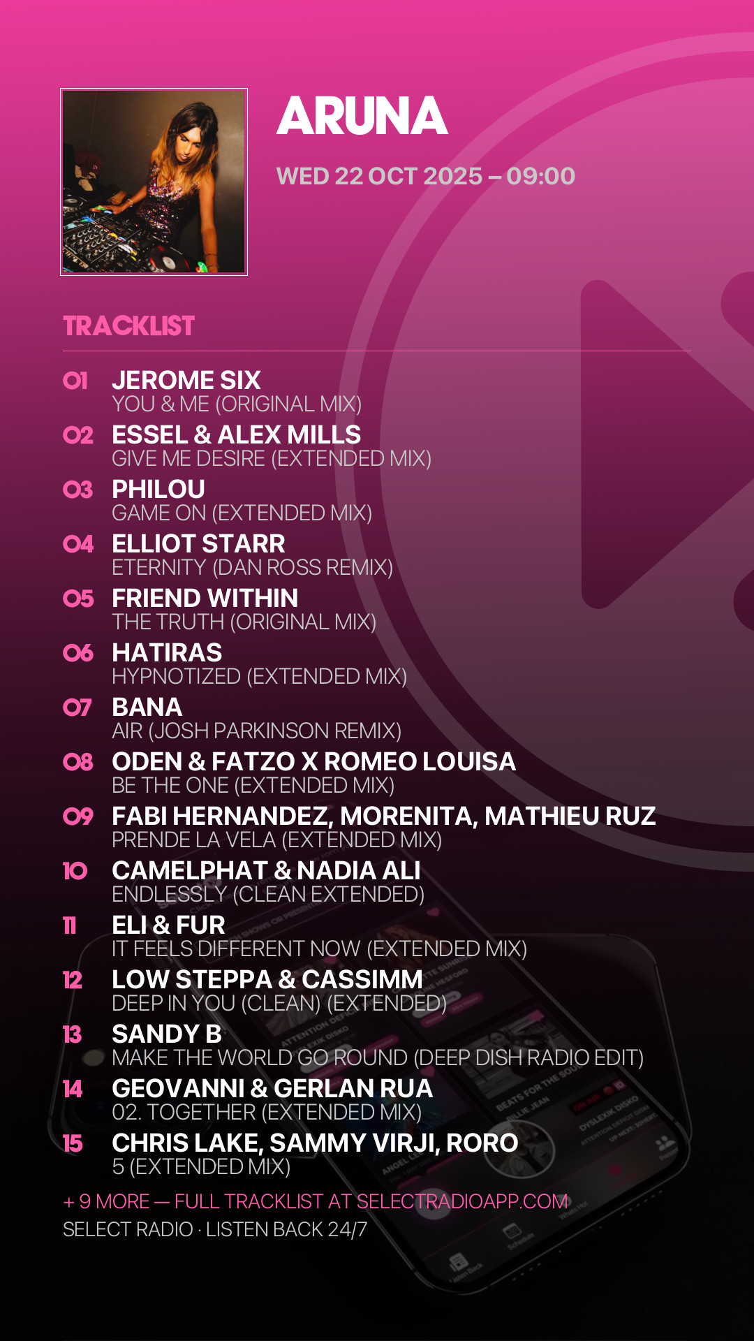 Tracklist Story Preview