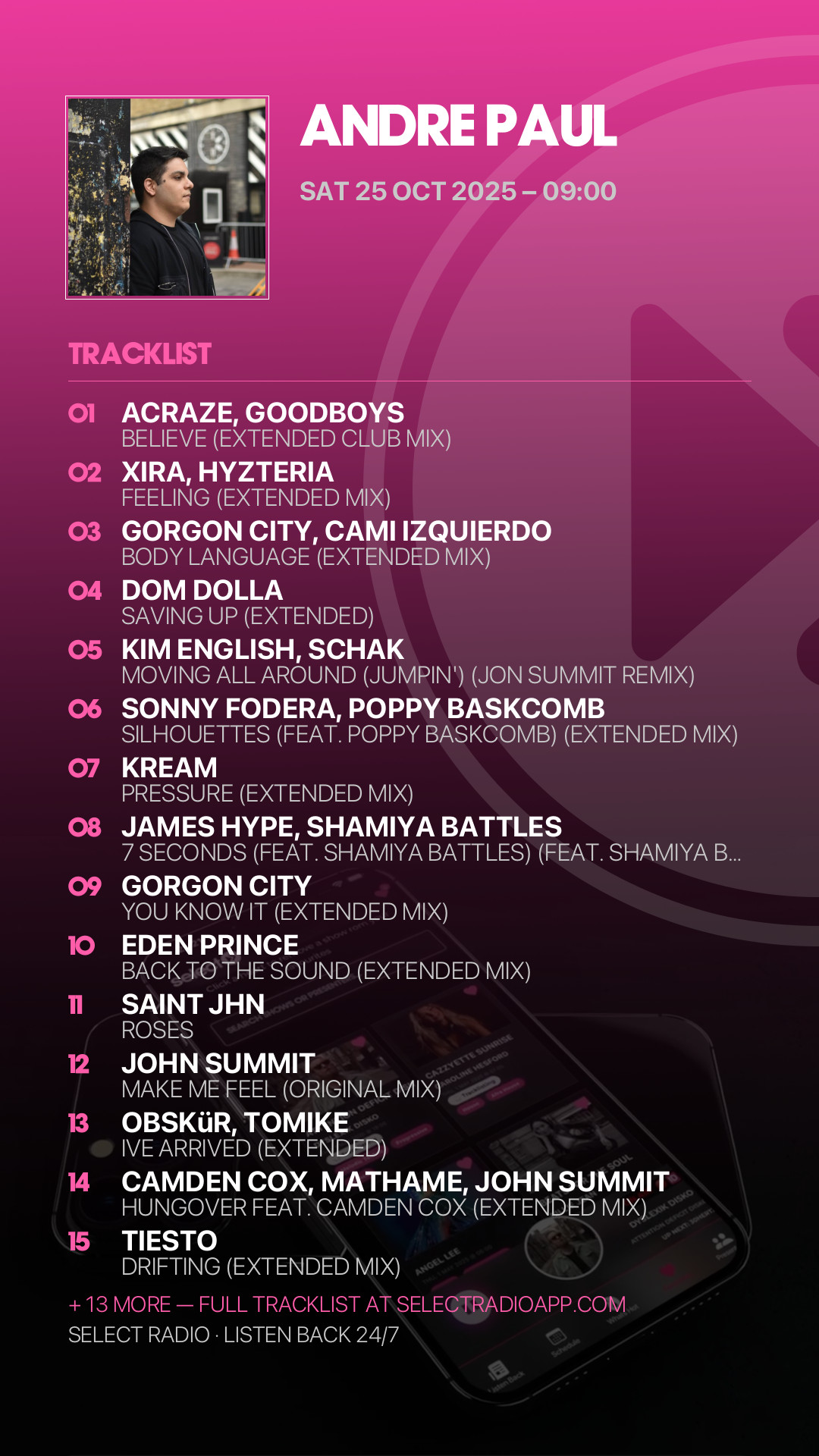 Tracklist Story Preview