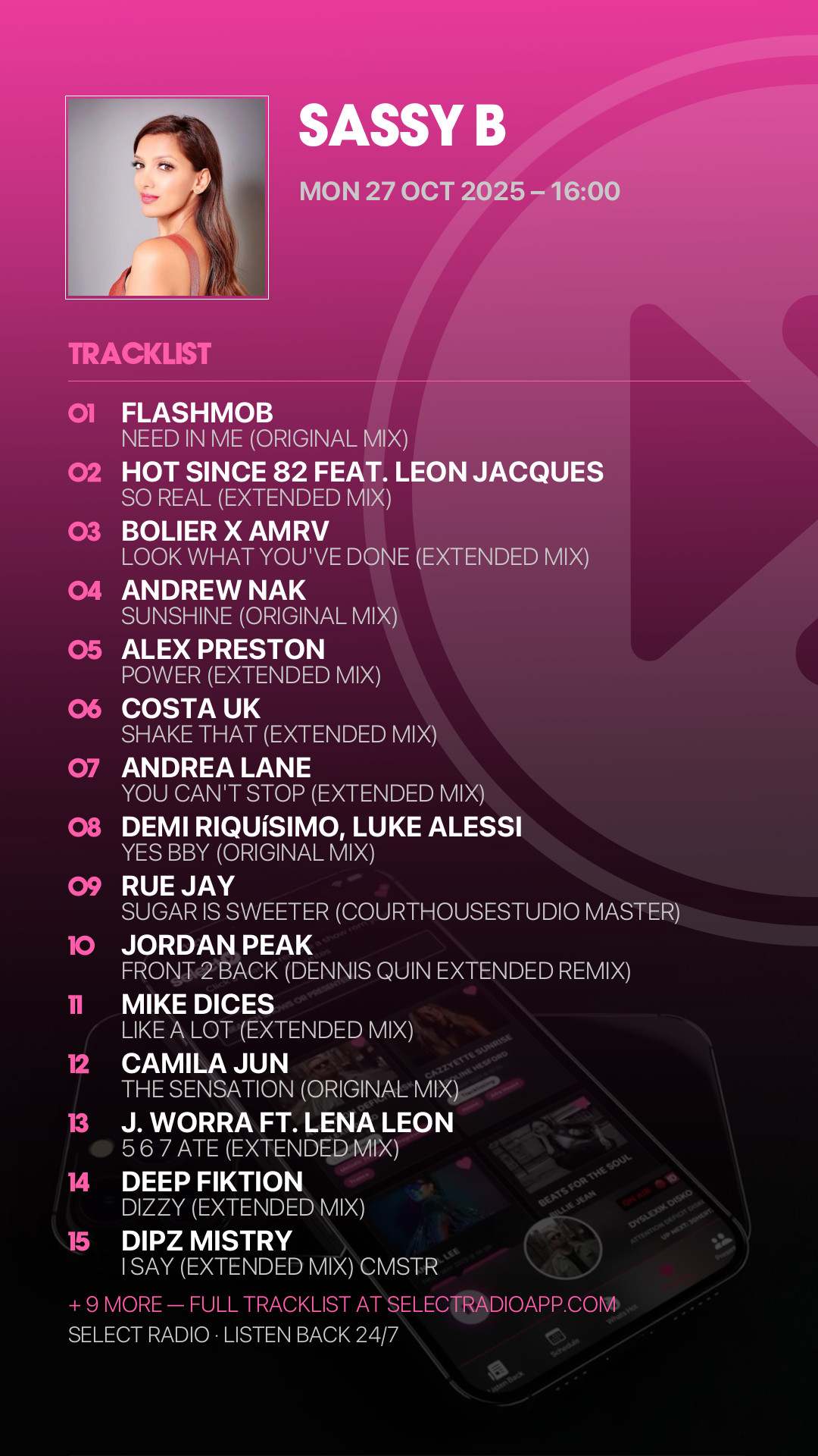 Tracklist Story Preview