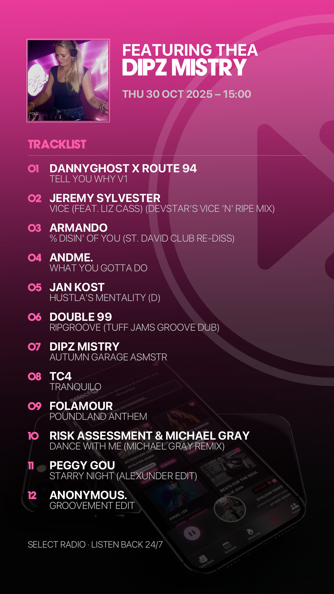 Tracklist Story Preview