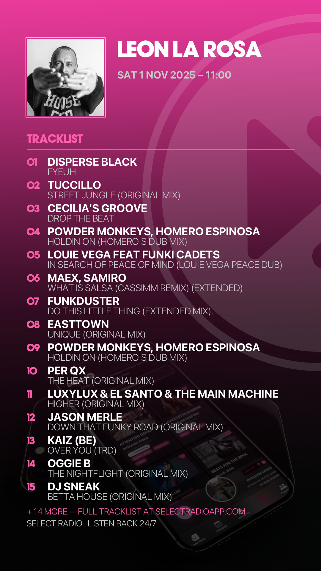 Tracklist Story Preview